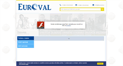 Desktop Screenshot of euroval.si