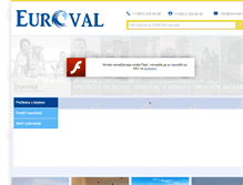 Tablet Screenshot of euroval.si