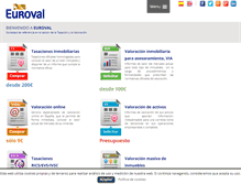 Tablet Screenshot of euroval.com